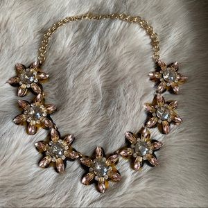 J. Crew Tortoise & Crystal Statement Necklace